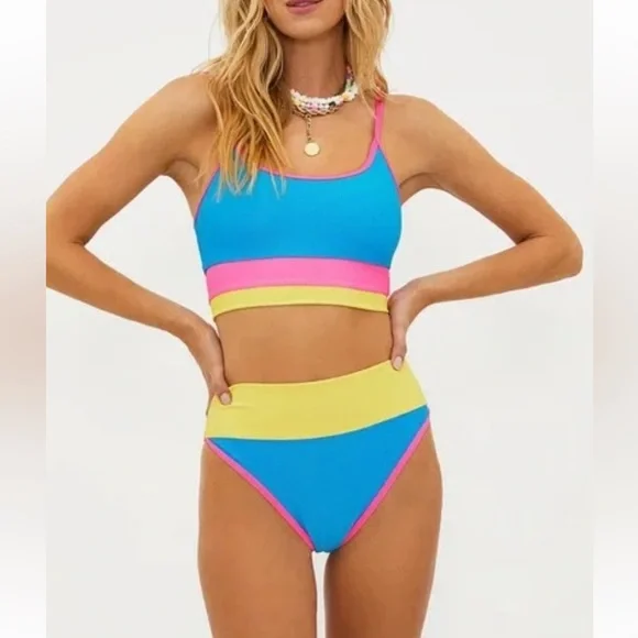 Beach Riot Colorful Women's Bikini Set - Picture 1 of 2